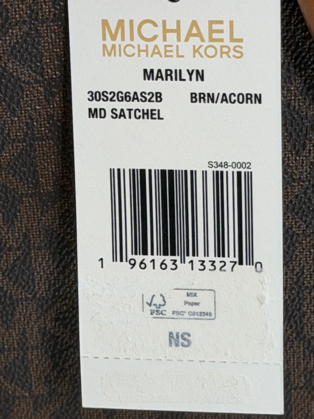 Michael Kors Marilyn Med Brown and Tan Satchel - Picture 16 of 16